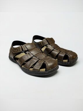 Croft & Barrow Mens Fisherman Sandals Size 11 Coastal Resort Beach Euro Summer